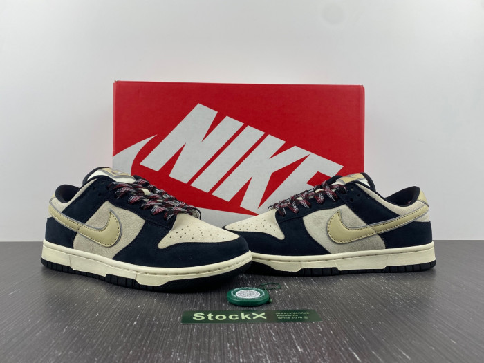 nike dunk low "black suede" dv3054-001