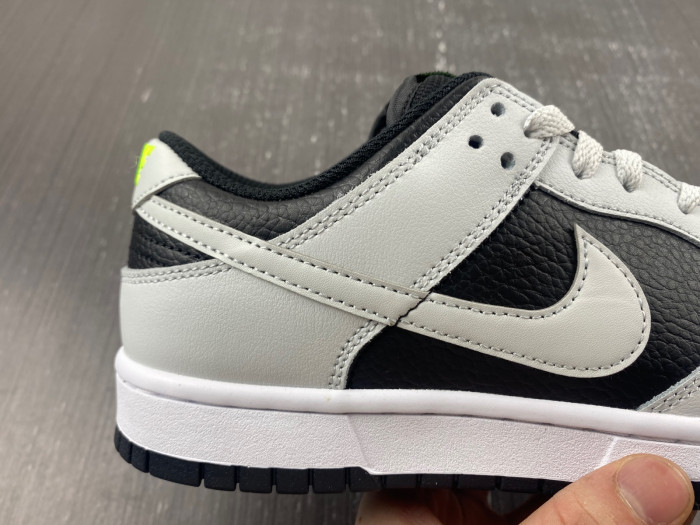 nike dunk low "grey/black/volt" fd9756-001