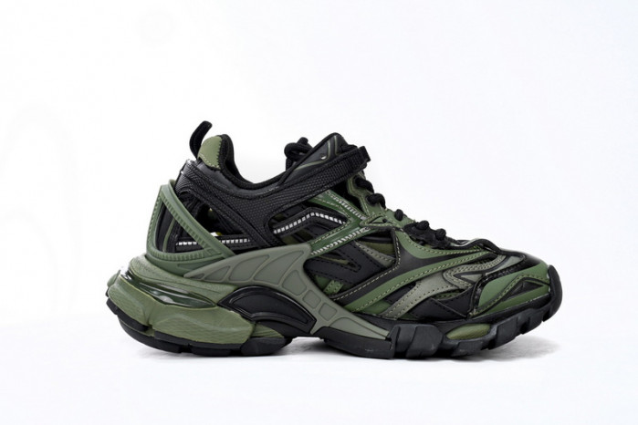 Ba*len*cia*ga track 2 sneaker military black 568614 w3ae1 2311