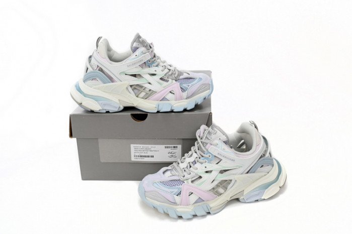 Ba*len*cia*ga track 2 sneaker military black pale white purple 568615 w2gn3 9045