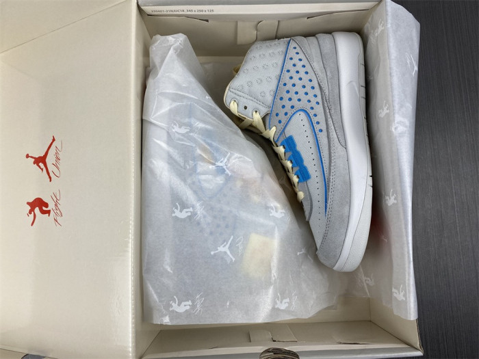 union x air jordan 2 "grey fog" dn3802-001