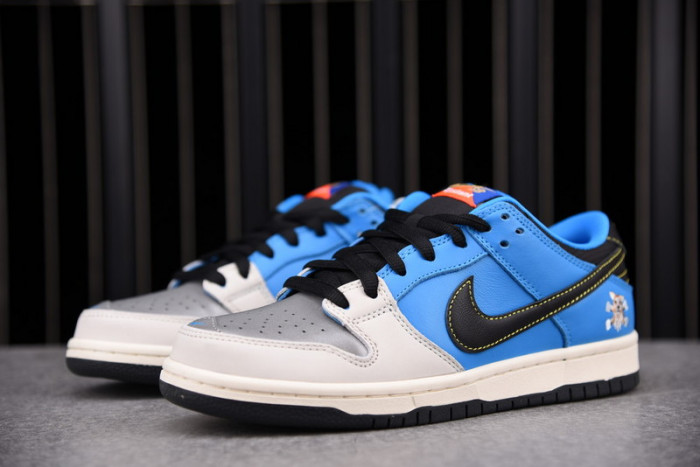 instant skateboards x nike sb dunk low shoes cz5128-400