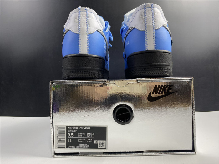 off-white x nike air force 1’07"mca blue" ck0866-401