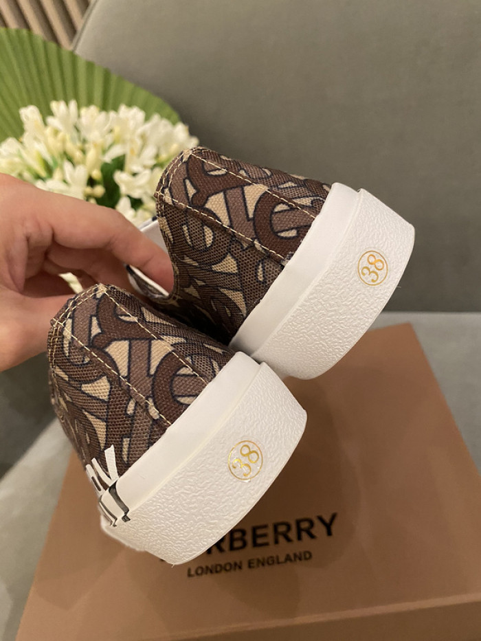 B**rry vintage check cotton sneakers
