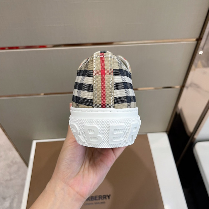 B**rry vintage check cotton sneakers