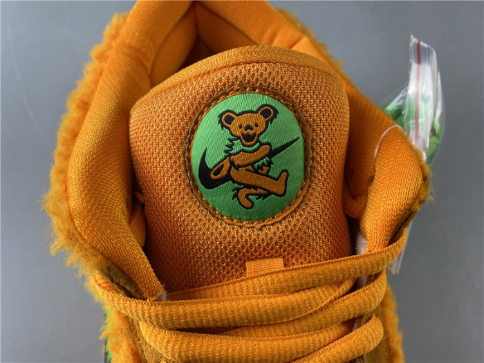 nike sb dunk low grateful dead bears orange - cj5378-800