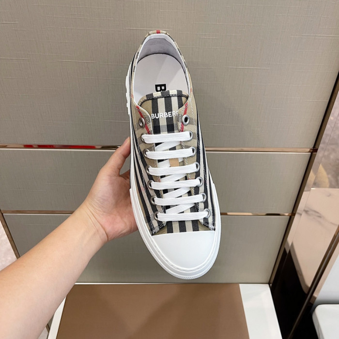 B**rry vintage check cotton sneakers
