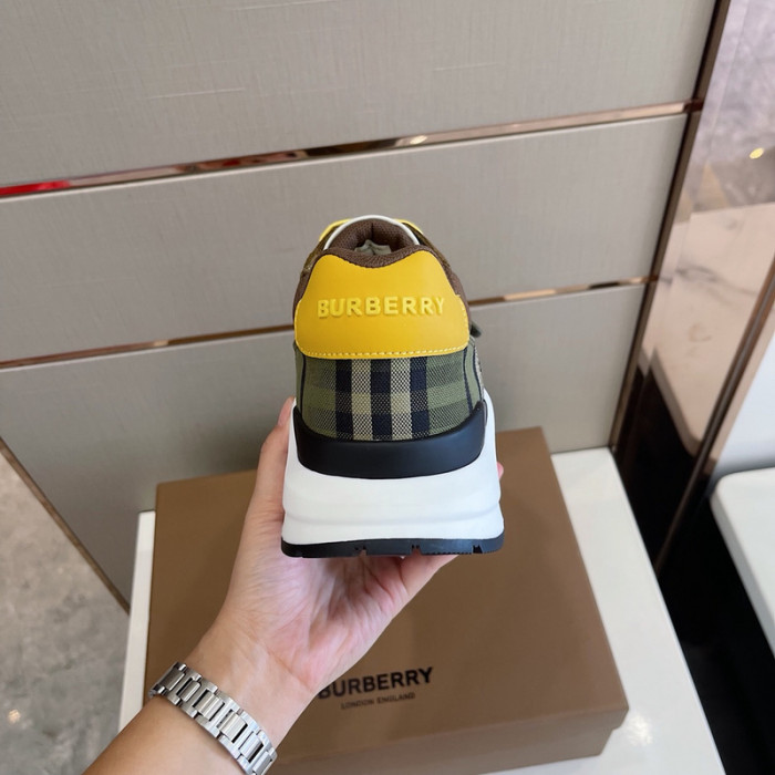 Bur*berry Vintage Check, Leather and Mesh Sneakers