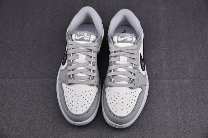 d1or x air jordan 1 low aj1 grey white black 553668 998