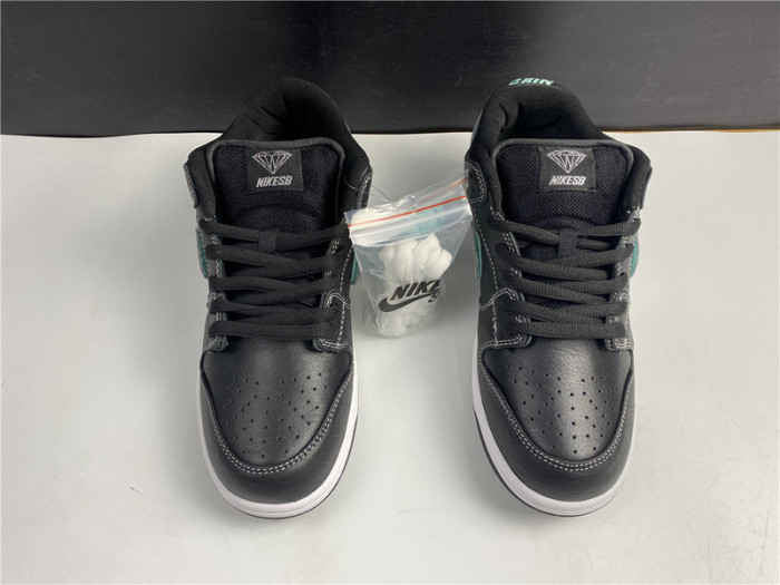 nike sb dunk low Di*m*nd s*pply co black Di*m*nd bv1310-001
