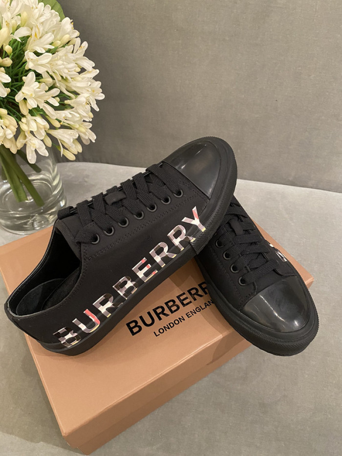 B**rry vintage check cotton sneakers