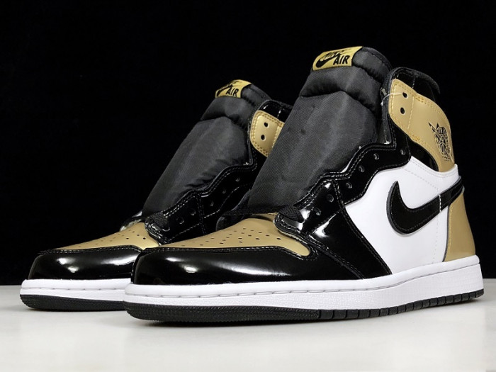 air jordan 1 retro high nrg patent gold toe 861428-007