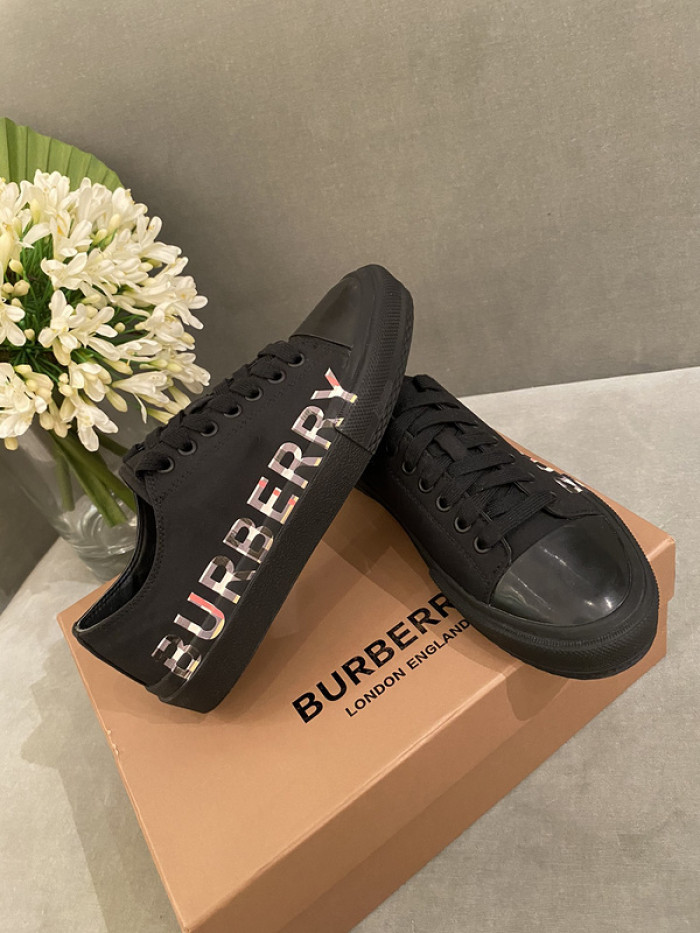 B**rry vintage check cotton sneakers