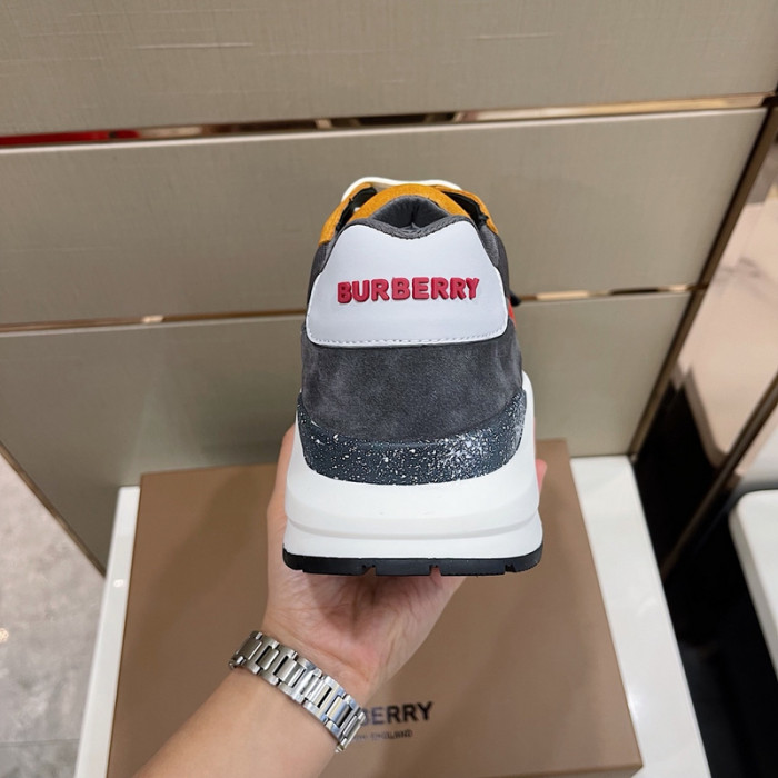 Bur*berry Vintage Check, Leather and Mesh Sneakers