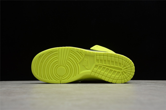 ambush x nike dunk high flash lime cu7544-300