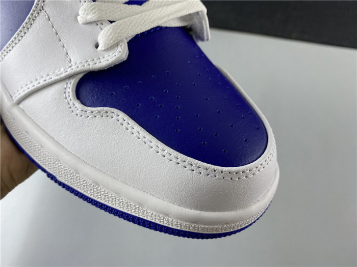 air jordan 1 mid royal blue laser orange 554724-131